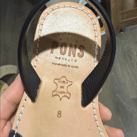 Pons Classic Avarcas black size 8 (38) - Picture 2 of 4